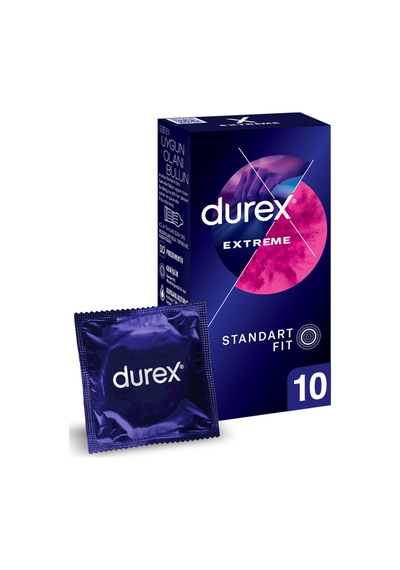 Durex Extreme Geciktiricili Ve Tırtıklı Prezervatif 10'lu - 2 Adet Tarı