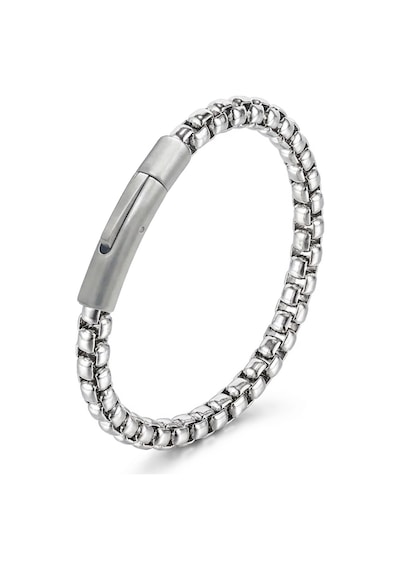 Premium Tekli 4mm Arnavut Model Çelik Zincir Erkek Bileklik Çelik Kilitli 31835b2d6 - 21 Cm Gümüş