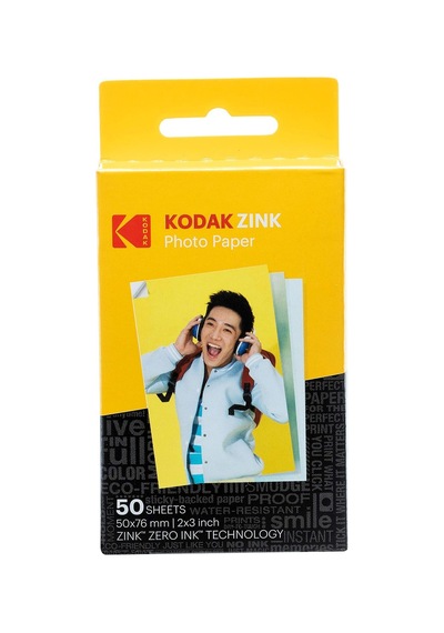 Zink Fotoğraf Kağıdı, 50 X 76 Mm, Anında Film, 50'li Paket