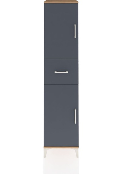 Hyperion Dolap 3 Raflı Tek Çekmeceli 2 Kapaklı 44x44x195 Çam-... Çam