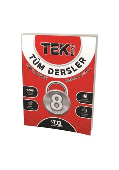 Tandem 2021 8. Sınıf LGS Tüm Dersler Tek Kitap Soru Bankası