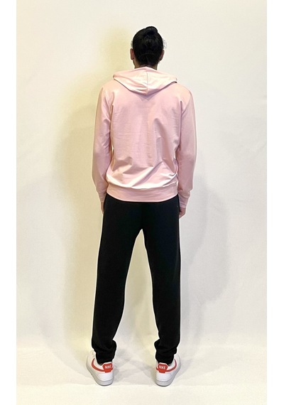Süperlife Erkek Kapşonlu Regular Fit Air Baskılı İnce Sweatshirt Spr22sw162 Pembe