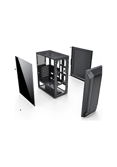 PowerBoost VK-P1882B Mesh Panel 4x12 CM Fanlı ATX Bilgisayar Kasası