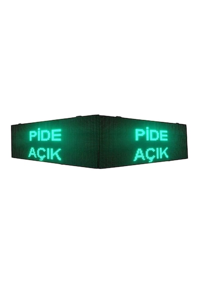 Led Tabela Çift Taraflı Yeşil Kayan Yazı-wifi 48x96cm