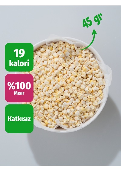 Freeze Dried Dondurularak Kurutulmuş Tane Mısır 45 Gr 45 G