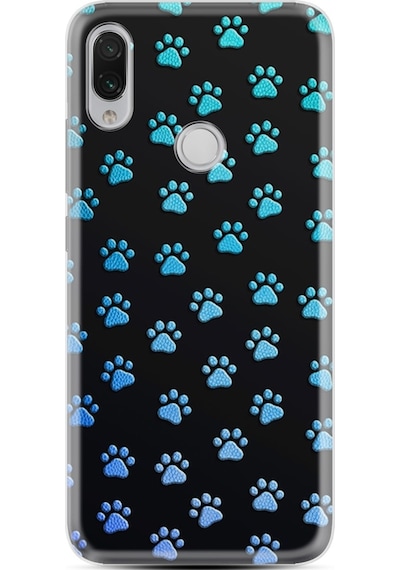 Xiaomi Redmi Note 7 Kılıf Silikon Desenli Patiler 1858