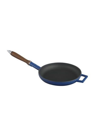 Metal Döküm Kızartma Tavası, 24 Cm, Mavi Diğer