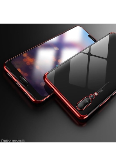 Huawei Y9 Prime 2019 Köseleri Renkli Seffaf Kamera Kor. Kilif 378751895