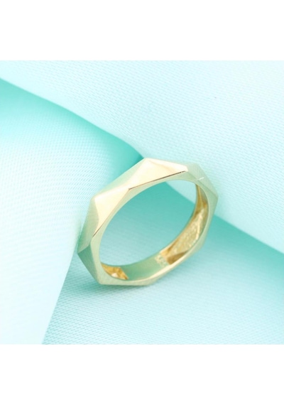 14k Altın Markiz-geometrk Chocolate Yüzük 4y28095 Sarı Altın