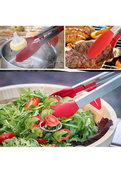 Geseus Smart Chef Kilitli Silikon Servis Maşa Çok Renkli