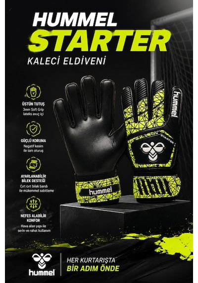 Hummel Gk Black-yellow Çocuk Kaleci Eldiveni Çok Renkli