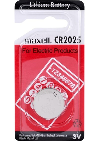 Maxell CR2025 3V Lityum Blister Düğme Pil