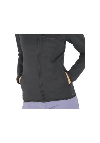 Salomon Salomon Essential Lightwarm Kadın Siyah Fleece 27180 Siyah