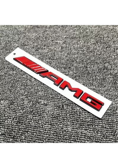 Özel Tasarım Piano Black Kırmızı Amg Bagaj Yazısı Mercedes Vario