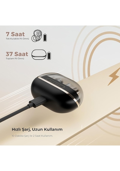 H3 Hi-res Ldac Bluetooth 5.4 Anc Tws Kablosuz Kulak İçi Kulaklık