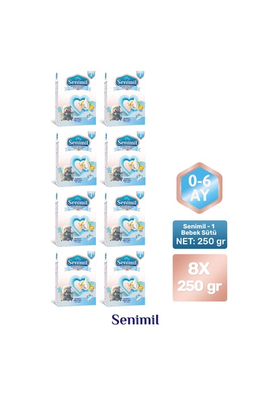 Senımıl 1 Bebek Sütü 250 G 8 Adet