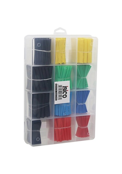 530pcs Makaron Kablo Tamir Seti Isıyla Büzüşmeli Daralan Hortum 5468