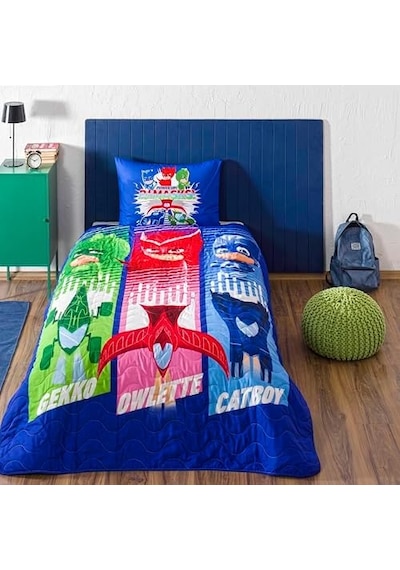 Pj Masks Power Up Standart Pamuk-polyester Nevresim Takımı, Çok Renkli, Tek Kişilik 0