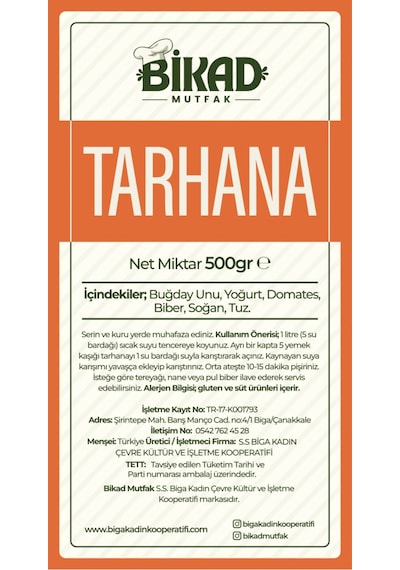 El Yapımı Tarhana 500 Gr.