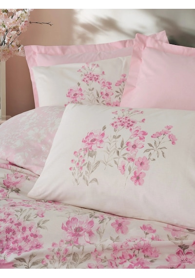 Cotton Box Çift Kişilik Nevresim Takımı Floren Pembe Görsel