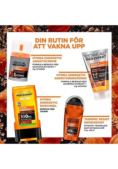 L'oreal Paris Men Expert Hydra Energetic Wake Up Boost Yüz Temizleme Jeli 100 Ml