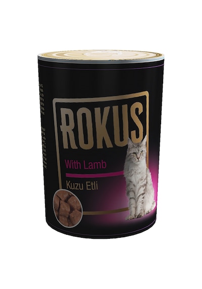Rokus - 659 - Kuzu Etlı Kedı Konservesı 410g X - Muratech - 6 Adet