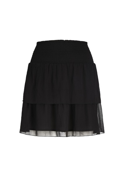 Jack & Jones Kadin Yüksek Bel Mini Etek - Lana - 12294607 Siyah