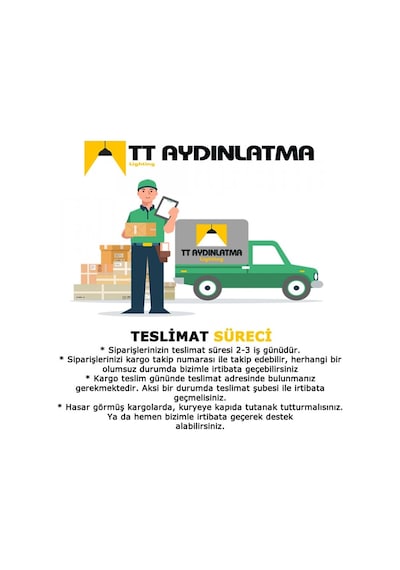 Tt Aydınlatma Kavismodeli Sarıkaplama Tek Toplu 3 Renki Led Avize Sarı