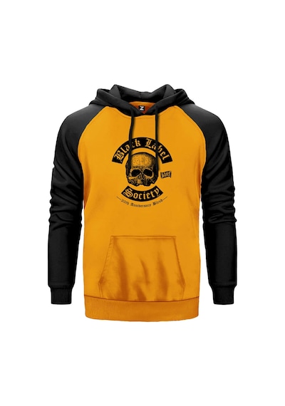 Black Label Society 20 Anniversary For Society Tour Sarı Renk Reglan Kol Sweatshirt Sarı