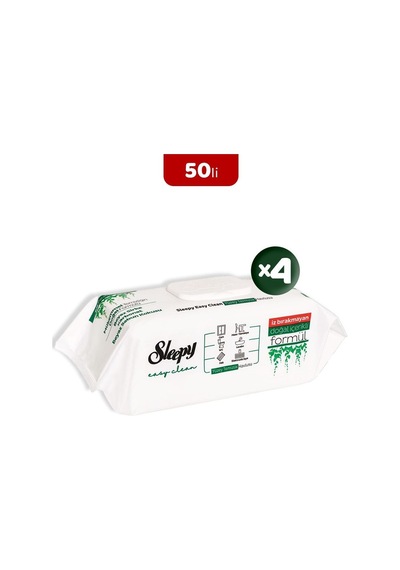 Sleepy Easy Clean Yüzey Temizlik Havlusu 50'li X 4