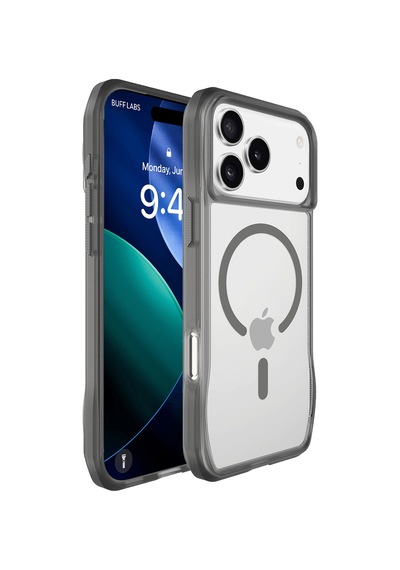 Buff Apple Uyumlu iPhone 17 Pro Max Magsafe Octa Shield Kılıf Koyu Gri