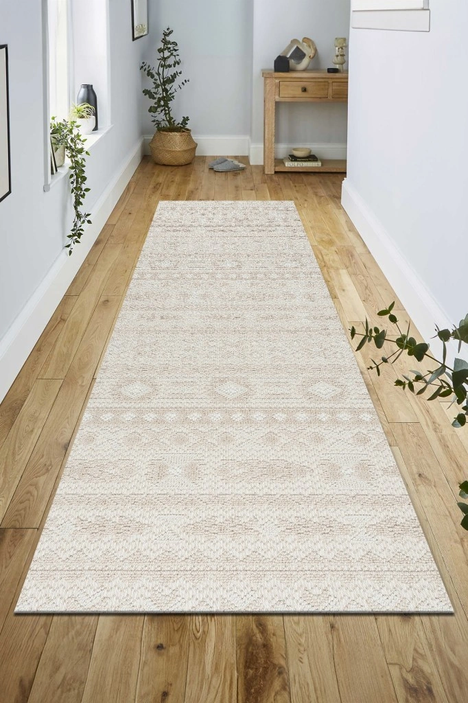 Modern Tasarımlı Jüt Dokuma Loop Sisal Bej Renk Halı Bej