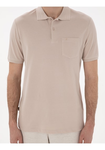 Pierre Cardin Erkek Taş Tişört Basic 50306552-vr049 Taş