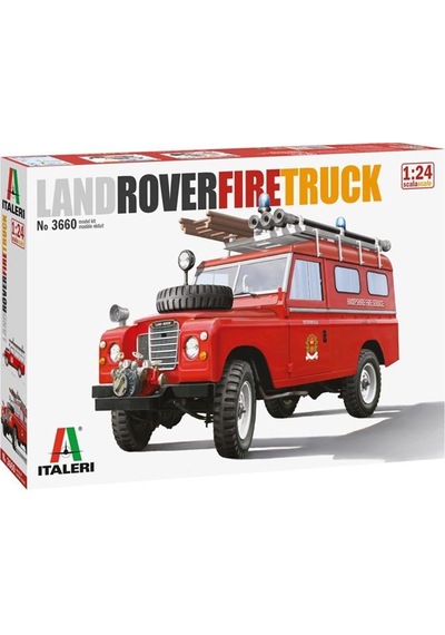 Italeri 3660s 1/24 Ölçek, Land Rover İtfaiye Aracı, Plastik Model Kiti-29494