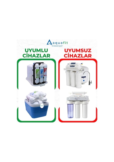 Kapalı Kasa Su Arıtma Cihazı İki Tarafı Çubuklu 7'li Filtre Seti Diğer