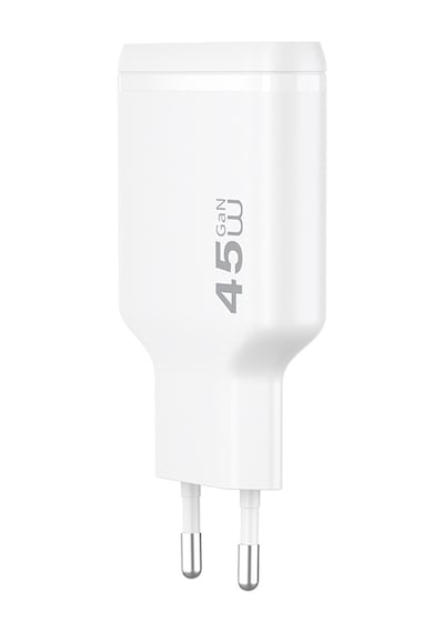 Wiwu Wi-g034 Essen Slim Serisi Gan Tech Pd Hızlı Şarj Özellikli Şarj Başlığı 45w Beyaz
