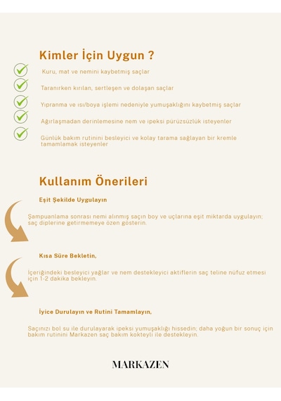 Markazen Bitki Özlü Saç Kremi 350 ML
