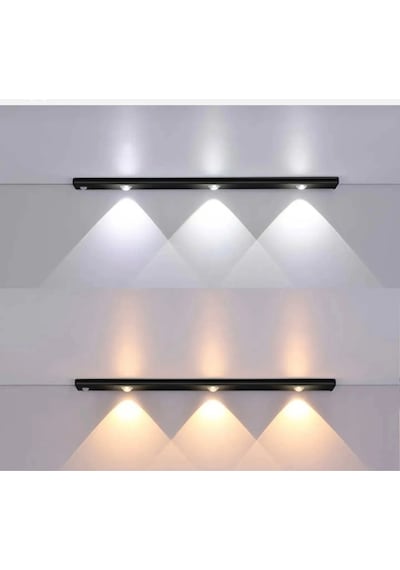 Mutfak Tezgah Altı Dekoratif Şarjlı Led Aydınlatma Armatür 40 Cm Otomatik Harekete Çok Renkli