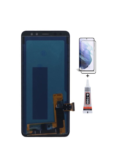Samsung A8 2018 A530 Uyumlu Ekran Lcd Dokunmatik B7000 15ml Yapıştırıcı Ve Kırılmaz Cam İle Beraber Yc