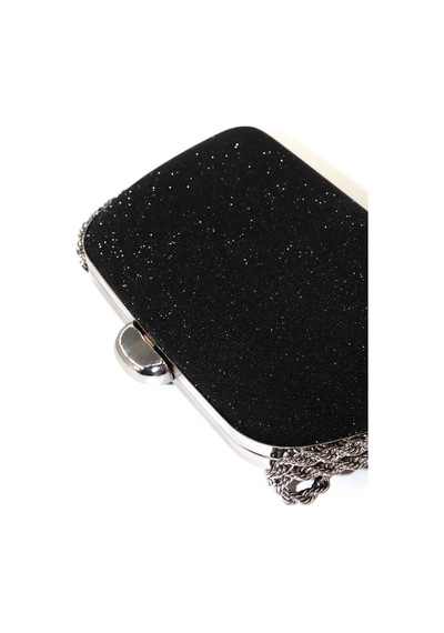 Keeba Palsim Siyah Abiye Çanta. Clutch Siyah Simli Gece Çantası. Abiye Çanta Siyah. Siyah Abiye Çantası. GÜMÜŞ