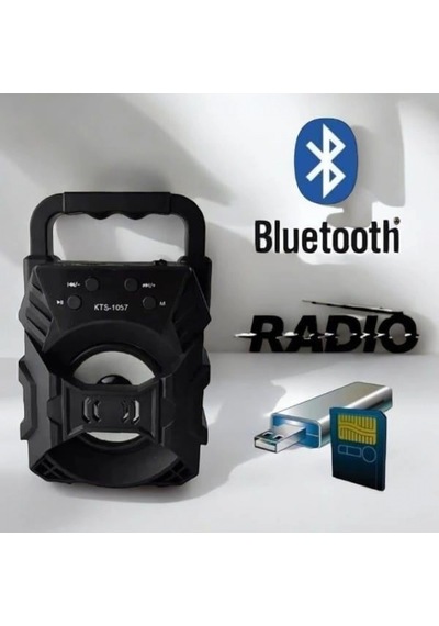 Kts 1057 Taşınabilir Kablosuz Hoparlör Extra Bass Ses Kalitesi Fm Radyo Destekli