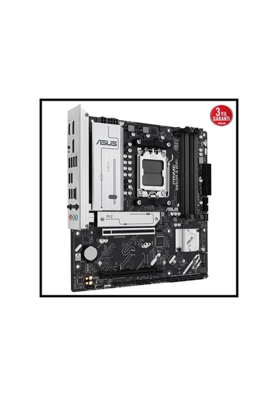 Asus Prıme B850m-a Wıfı, 4xddr5, 3xm.2, 2xdp, Hdmı, Type-c, Wi-fi 6, Bluetooth 5.3, Am5 Soket Anakar