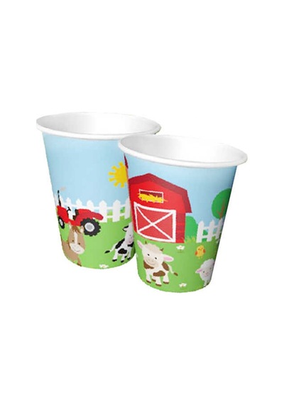 Bardak Çiftlik Hayvanları 220/240cc Pk:8