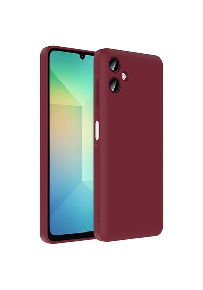 Zore Galaxy Uyumlu A06 Kılıf Kamera Korumalı Kartlık Hazneli Ata Vitra Kapak - Mürdüm Mürdüm