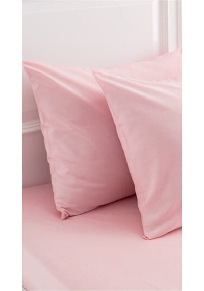 Bonjardinhome Pembe Pamuklu İki Adet 50x70 Yastık Kılıfı Pembe Pembe