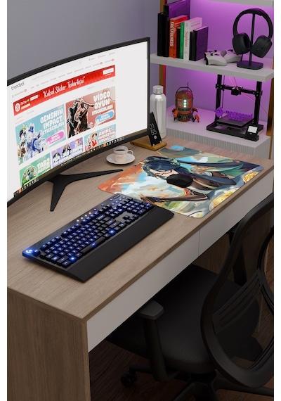 Xianyun Genshin Impact Anime Gacha V5 - 48x40 Xl Gaming Mouse Pad Fare Altlığı