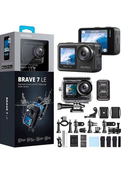 Akaso Brave 7 Le 4k Aksiyon Kamera ve Aksesuar Seti