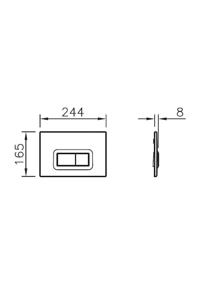 VitrA 740-0685 Loop R Mekanik Kumanda Paneli Mat Krom