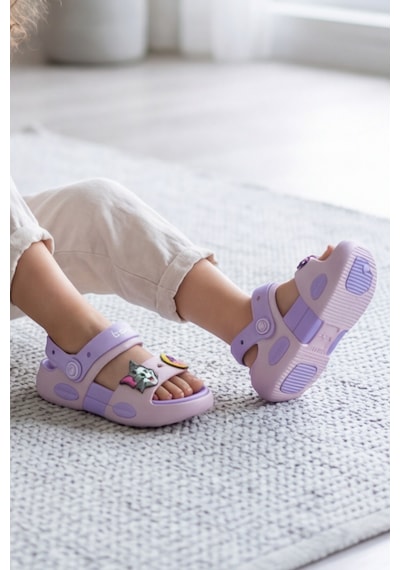 Supernova Ultra Konfor Çift Tabanlı Ortopedik Bebek Ve Çocuk Sandalet Terlik 25-36 Beden Lila Supernova Ultra Konfor Çift Tabanlı Ortopedik Bebek Ve Çocuk Sandalet Terlik 25-36 Beden Lila