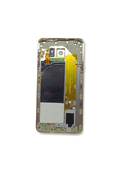 Samsung N920 Kasa Samsung Galaxy Uyumlu Note 5 Gri Renk Orta Kasa Çıtalı On Off Ses Tuş Bordu Kamera Lensi Sarı